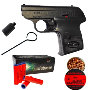 Pistolet hukowy 6 mm Start2+race 50 szt +amunicja hukowa 100 szt